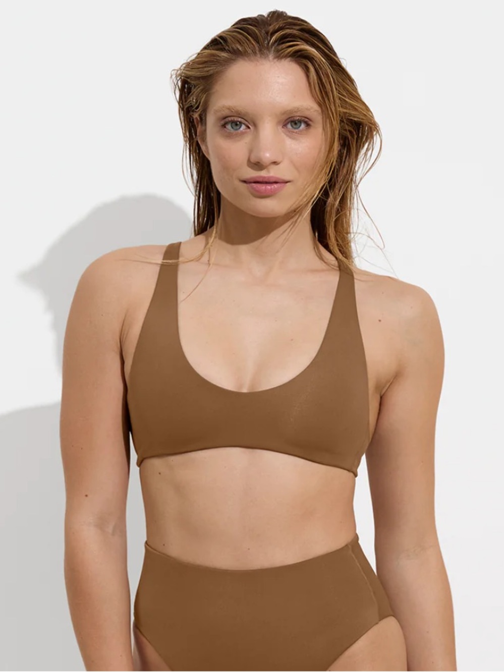 Left on Friday Far Out bikini Top - Tan Lines